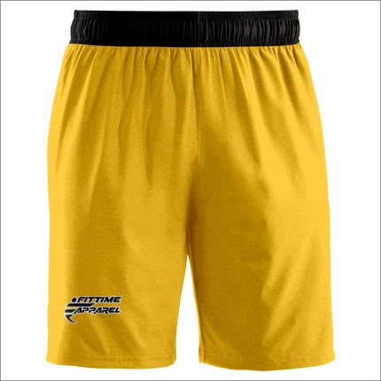 Men's Gold & Black Athletic Shorts