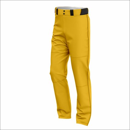 Men's Gold Athletic Baseball Pants