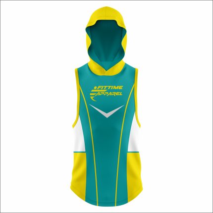 Men's "Teal & Yellow Panel" 7v7 Flag Football Uniform and Accessory Kit